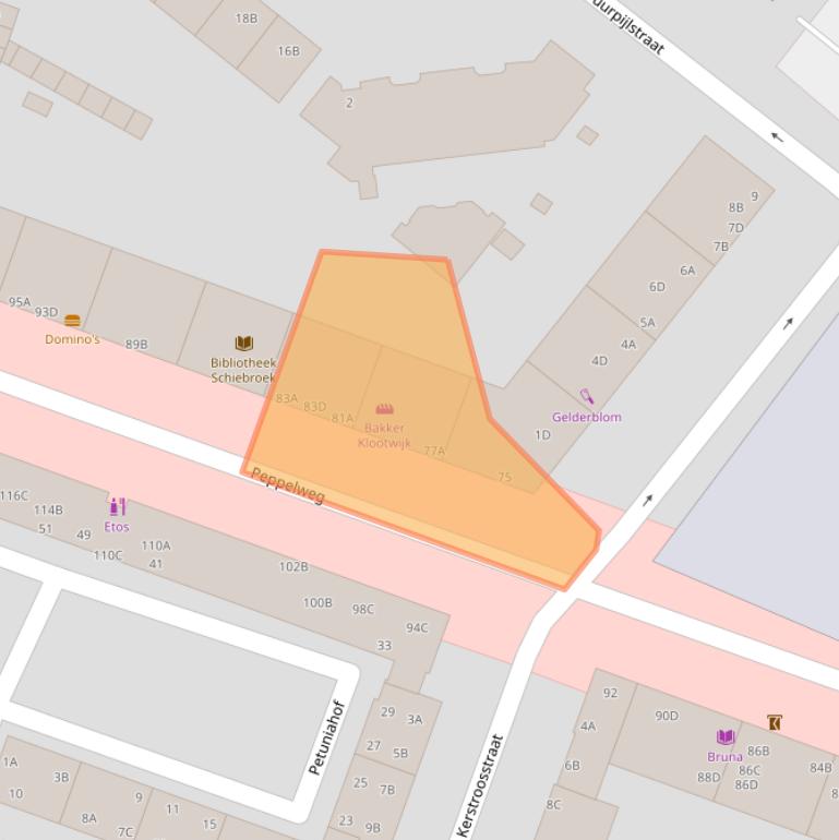 Kaart van postcodegebied 3053GD.