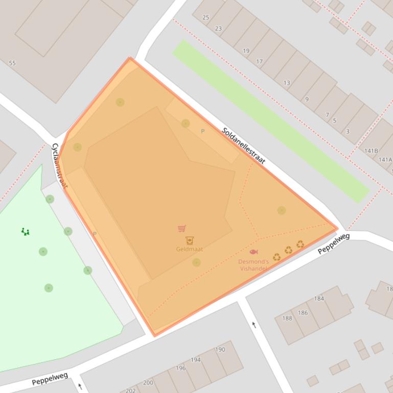 Kaart van postcodegebied 3053GL.