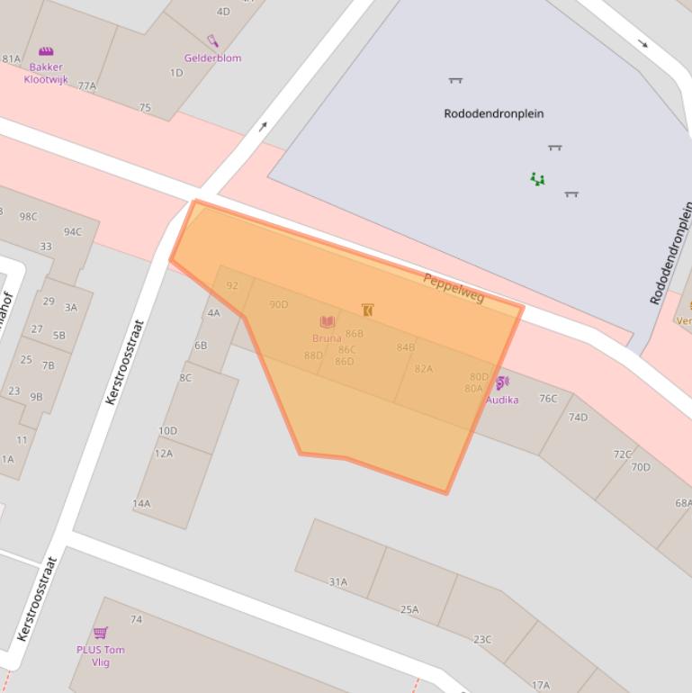 Kaart van postcodegebied 3053GP.