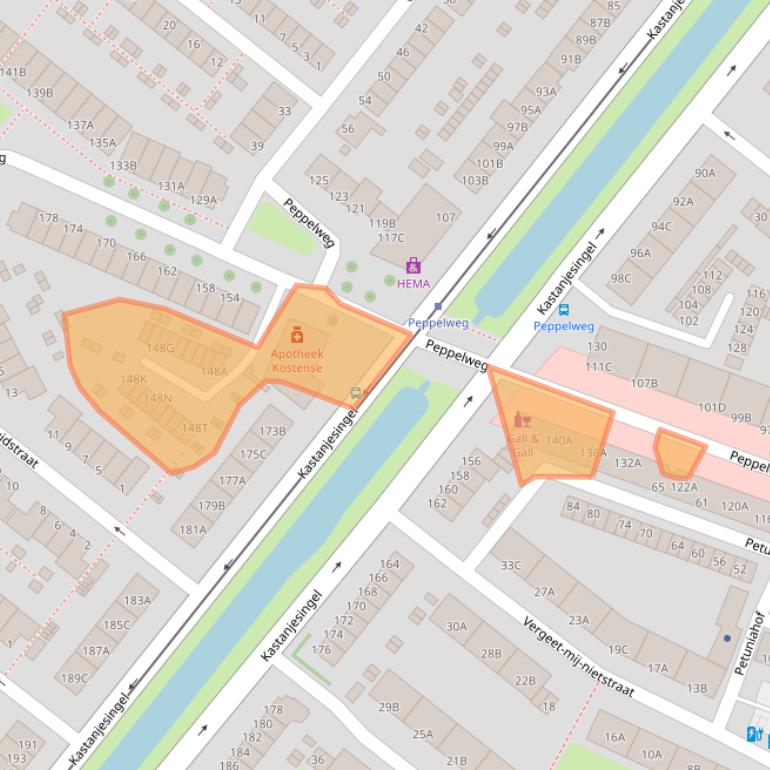 Kaart van postcodegebied 3053GV.