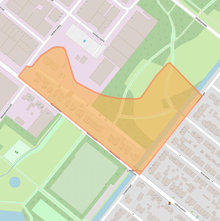Kaart van postcodegebied 3053JA.