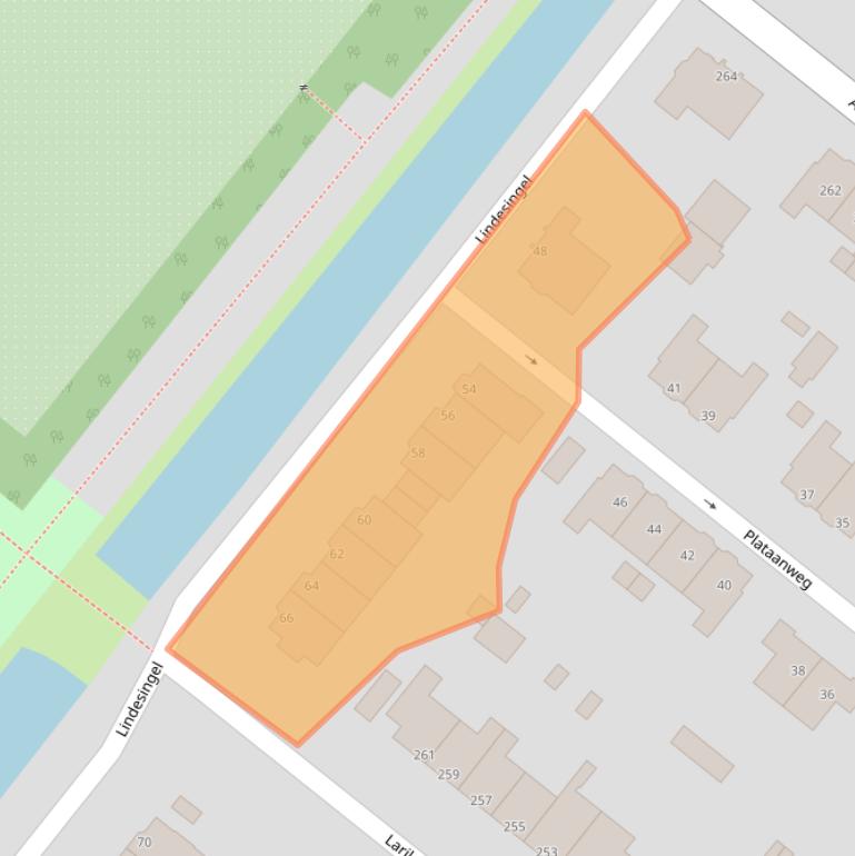 Kaart van postcodegebied 3053JK.