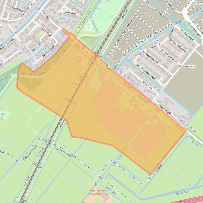 Kaart van postcodegebied 3053KA.
