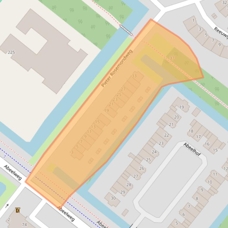 Kaart van postcodegebied 3053KR.