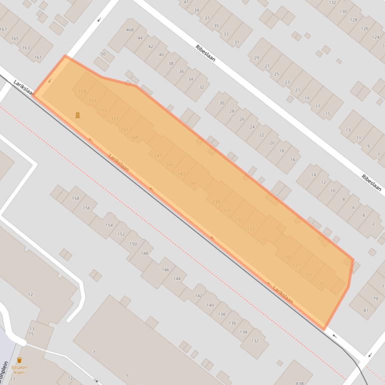 Kaart van postcodegebied 3053LA.