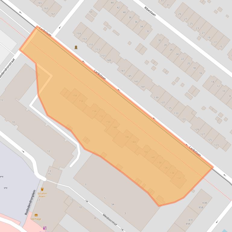Kaart van postcodegebied 3053LE.