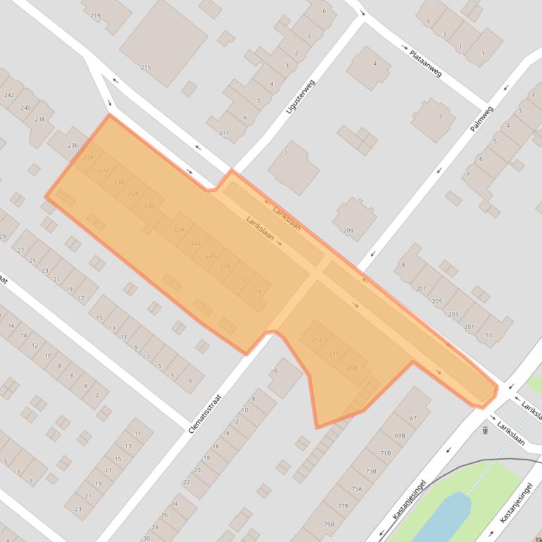 Kaart van postcodegebied 3053LH.