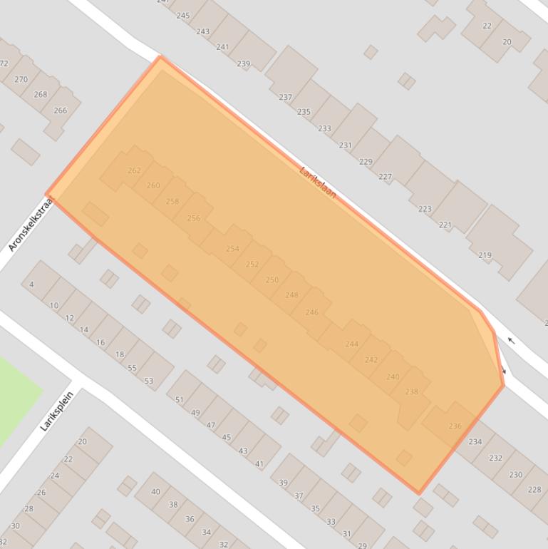 Kaart van postcodegebied 3053LJ.