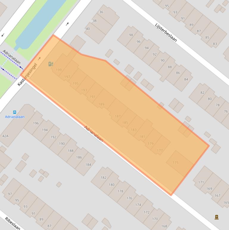 Kaart van postcodegebied 3053MC.