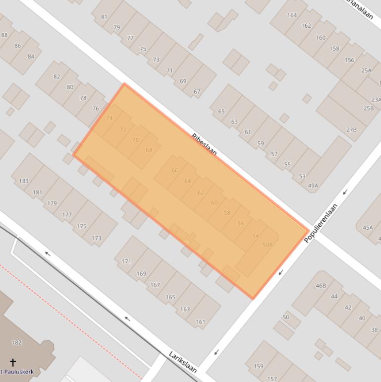 Kaart van postcodegebied 3053MR.