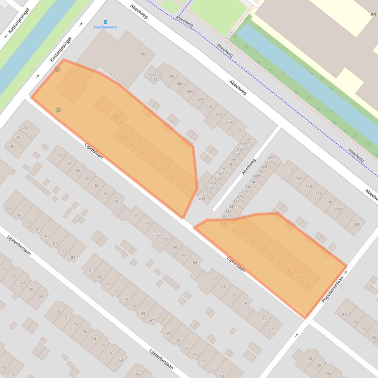 Kaart van postcodegebied 3053NB.