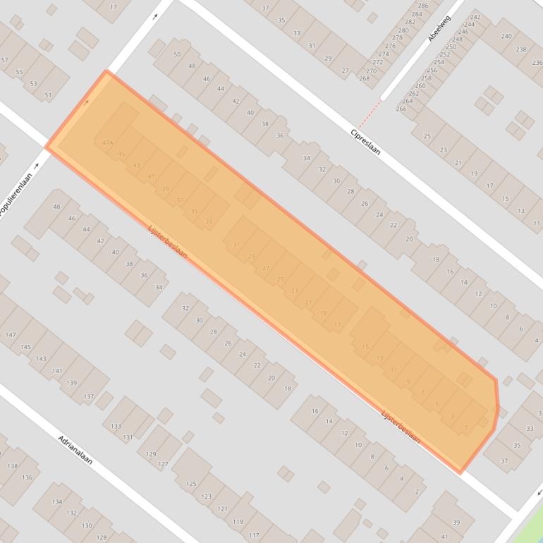 Kaart van postcodegebied 3053NH.