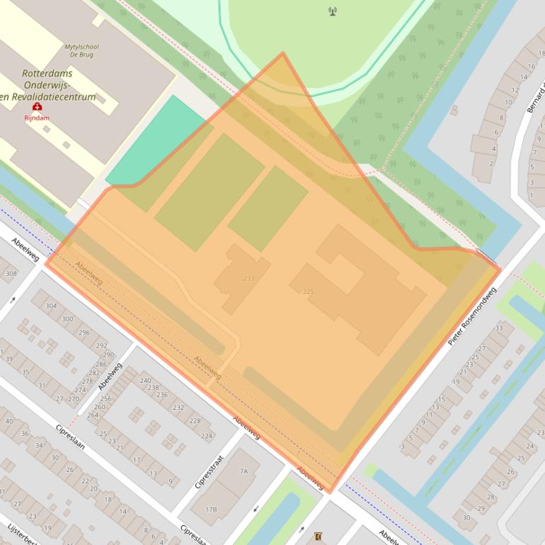 Kaart van postcodegebied 3053PA.