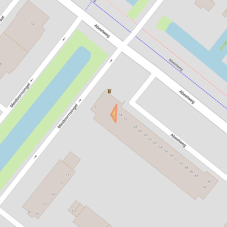 Kaart van postcodegebied 3053PC.