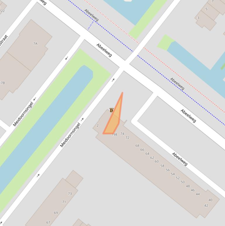 Kaart van postcodegebied 3053PD.