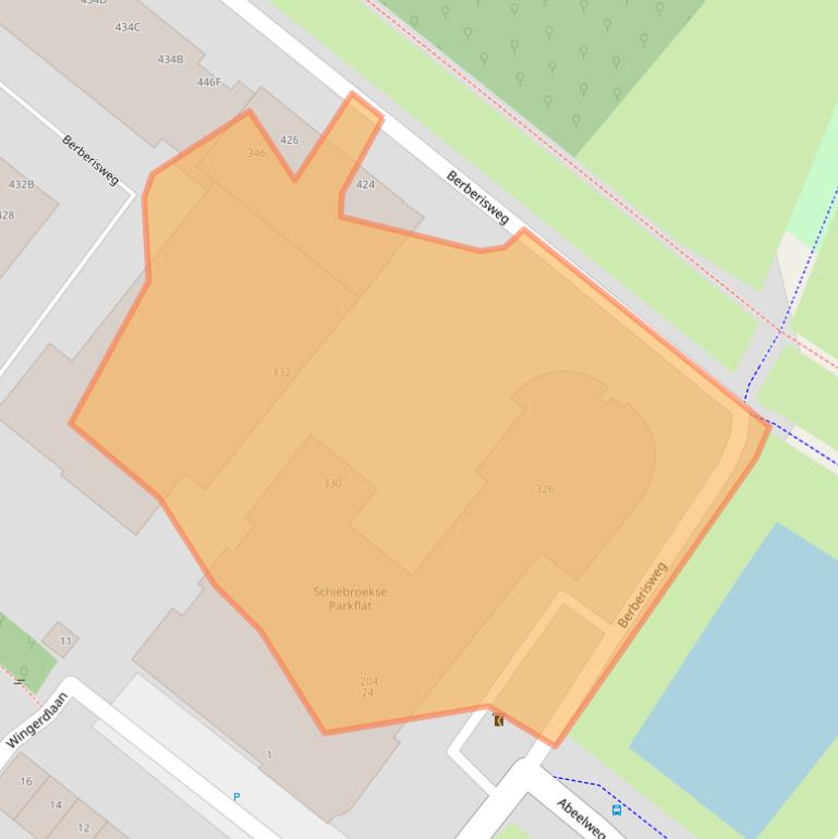 Kaart van postcodegebied 3053PJ.