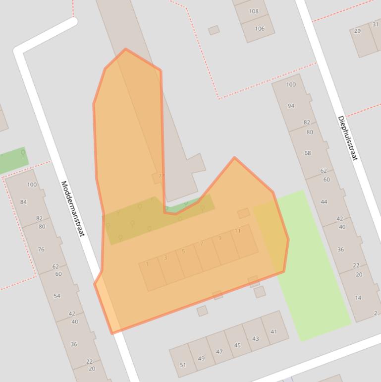 Kaart van postcodegebied 3053TH.