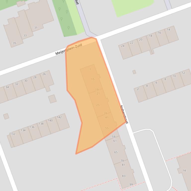 Kaart van postcodegebied 3053TN.