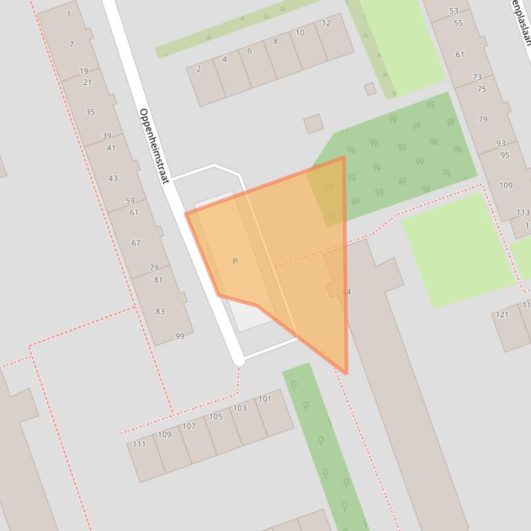 Kaart van postcodegebied 3053TX.