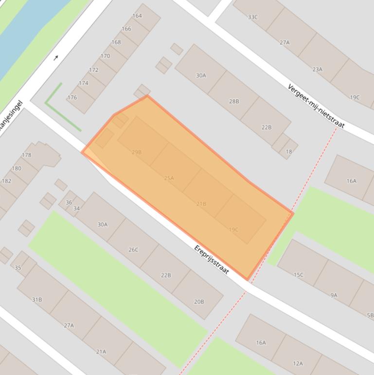 Kaart van postcodegebied 3053VC.