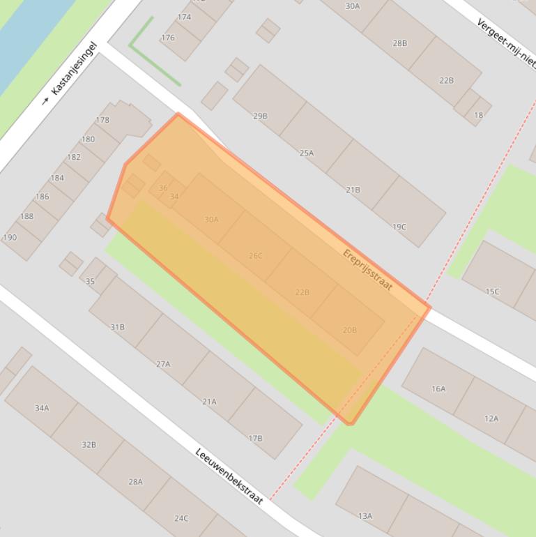 Kaart van postcodegebied 3053VE.