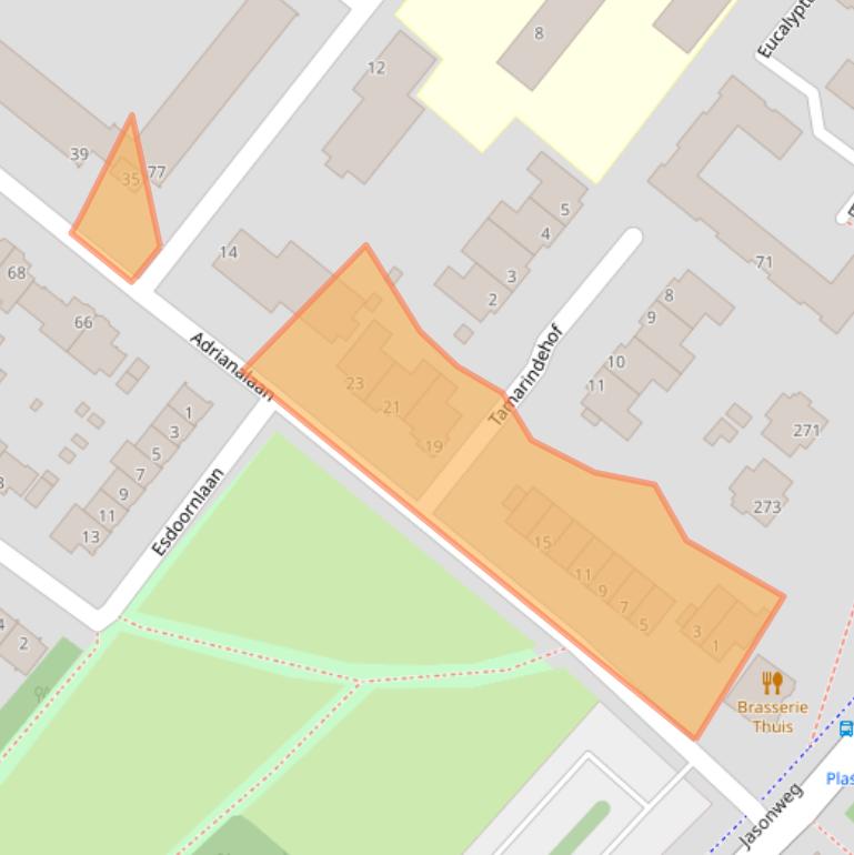 Kaart van postcodegebied 3053WB.