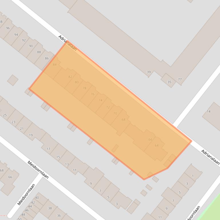 Kaart van postcodegebied 3053WE.