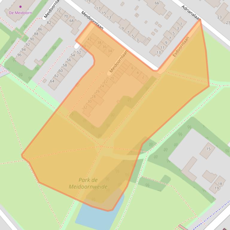 Kaart van postcodegebied 3053WV.