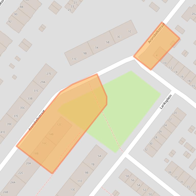 Kaart van postcodegebied 3053XD.