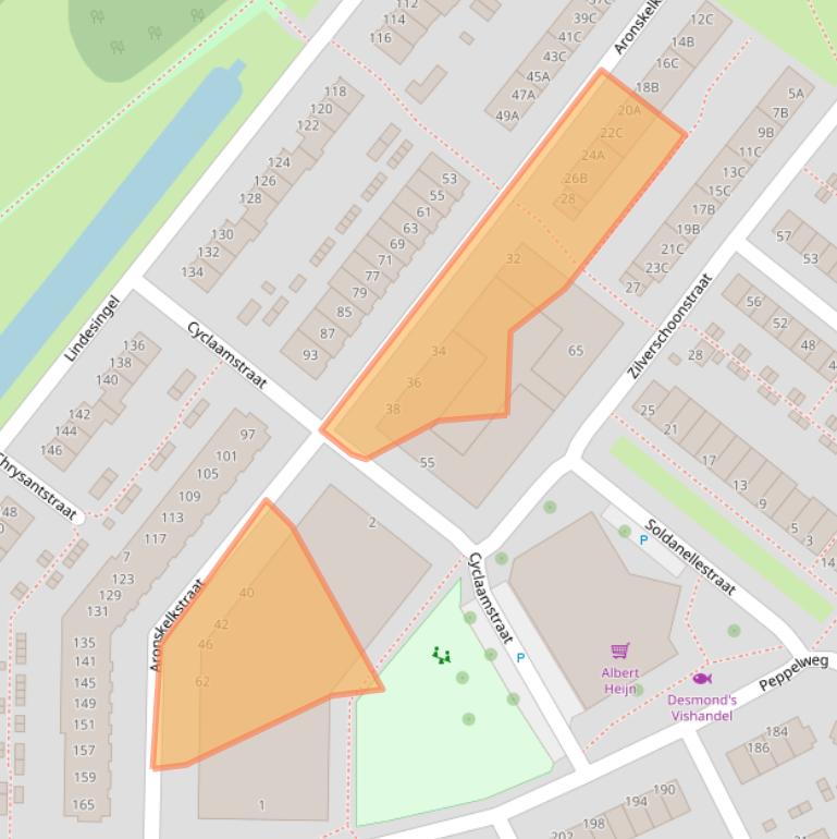 Kaart van postcodegebied 3053XE.