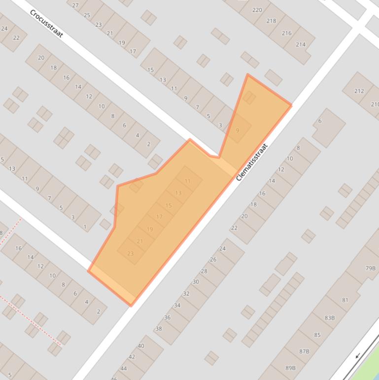 Kaart van postcodegebied 3053XH.