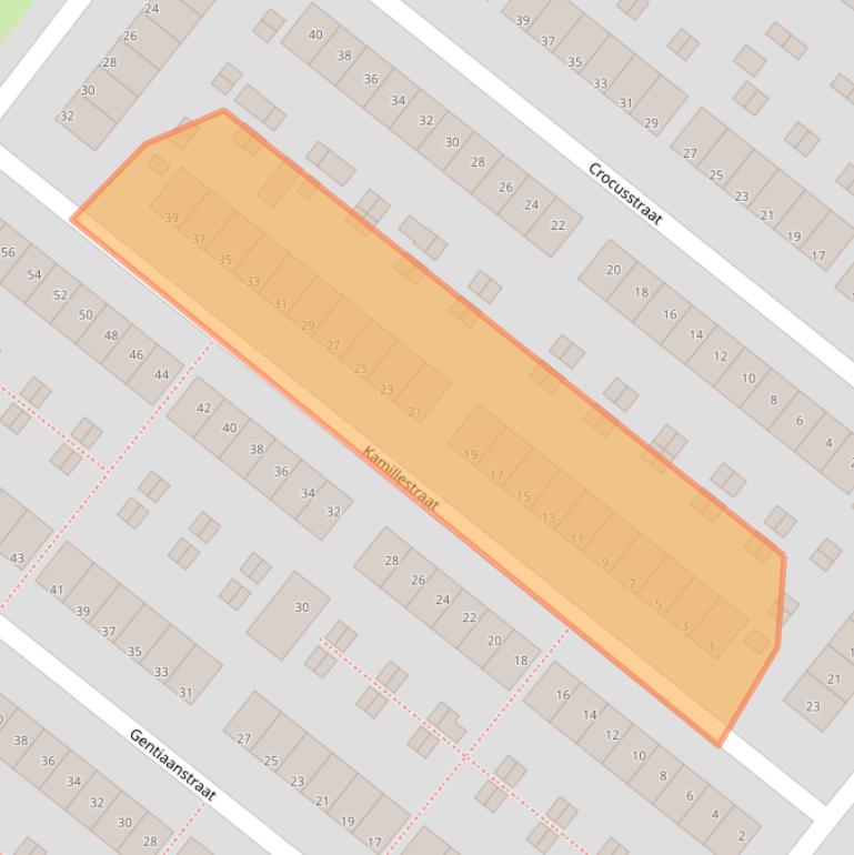 Kaart van postcodegebied 3053XS.