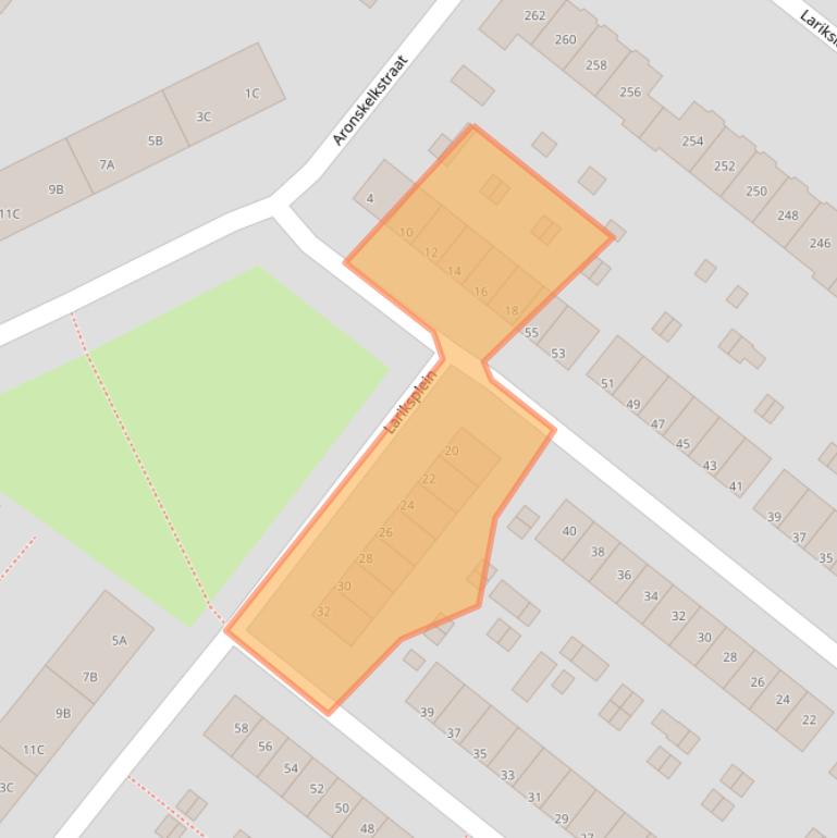 Kaart van postcodegebied 3053XX.