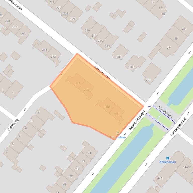 Kaart van postcodegebied 3053ZG.