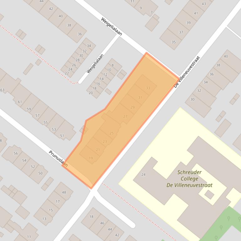 Kaart van postcodegebied 3053ZS.