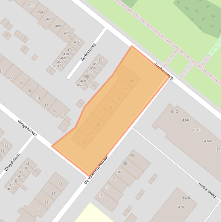 Kaart van postcodegebied 3053ZT.