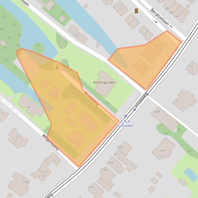 Kaart van postcodegebied 3054AG.