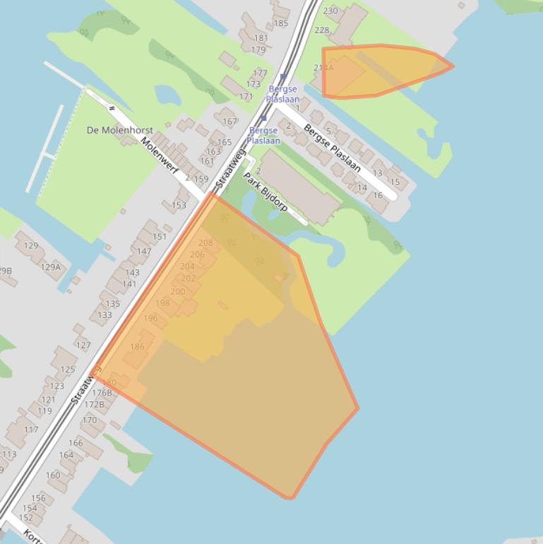 Kaart van postcodegebied 3054AK.