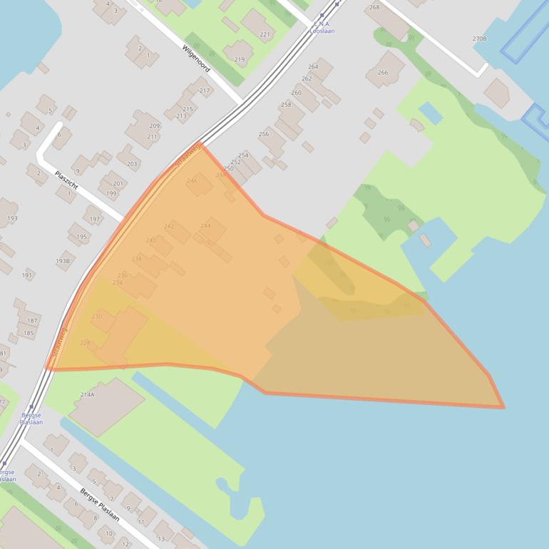 Kaart van postcodegebied 3054AM.