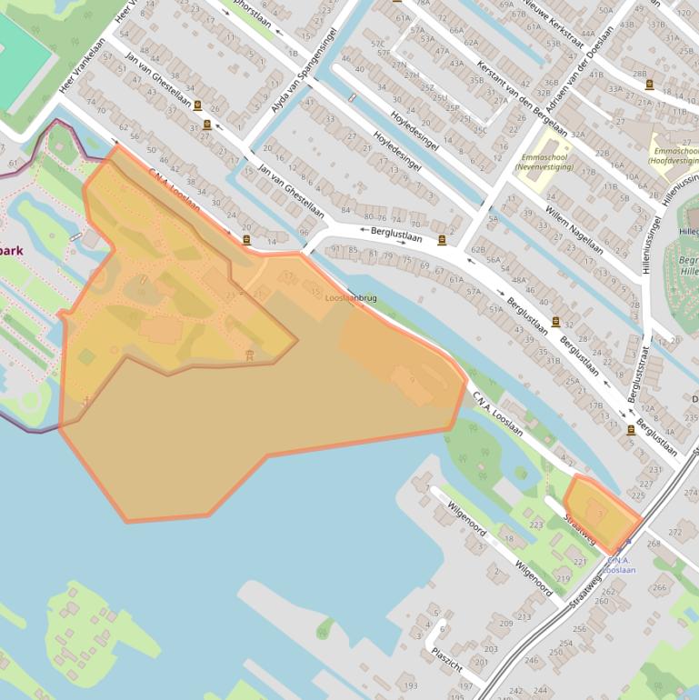 Kaart van postcodegebied 3054BN.