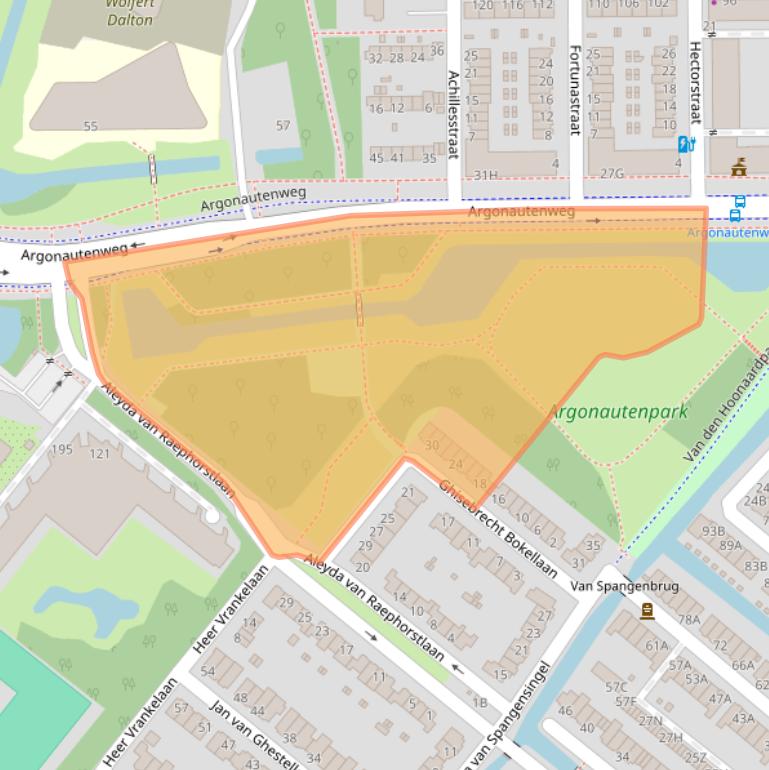 Kaart van postcodegebied 3054CC.