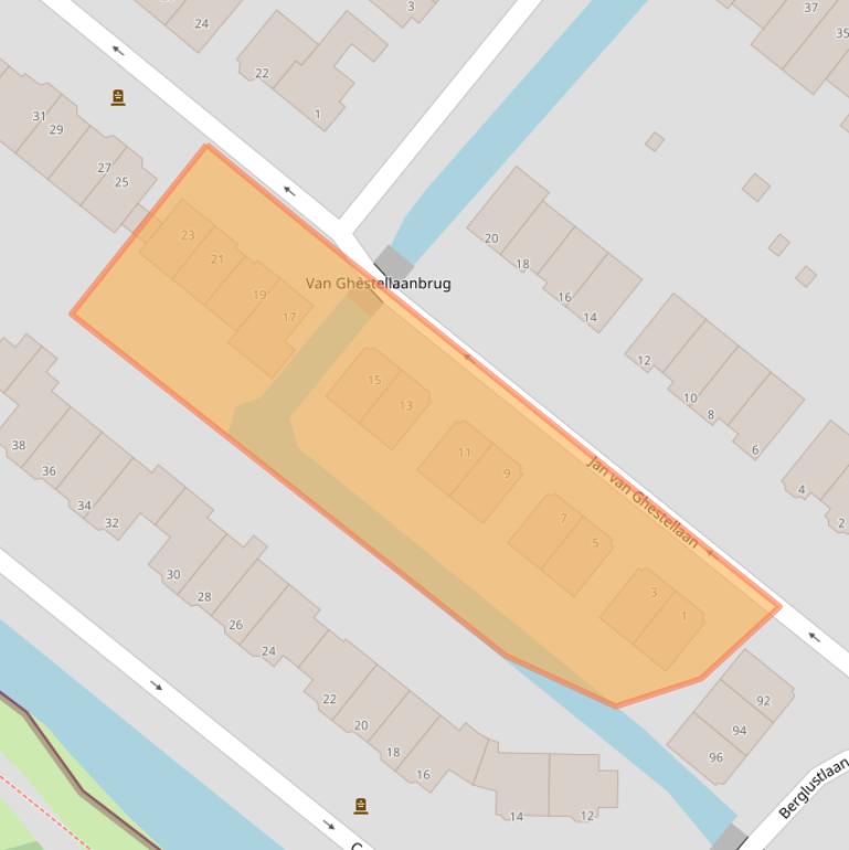 Kaart van postcodegebied 3054CD.