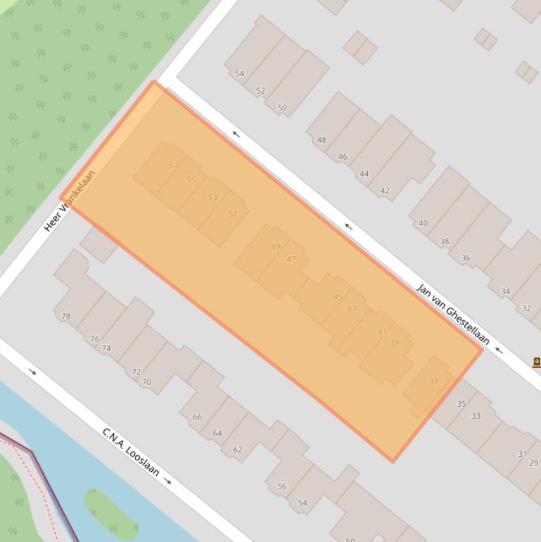 Kaart van postcodegebied 3054CG.