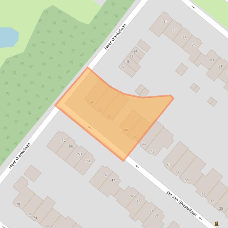 Kaart van postcodegebied 3054CK.