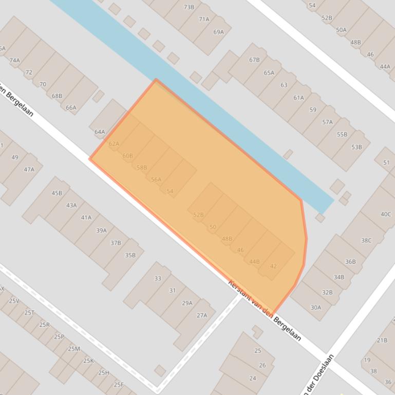 Kaart van postcodegebied 3054ET.