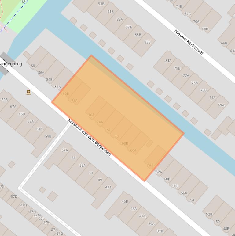 Kaart van postcodegebied 3054EV.