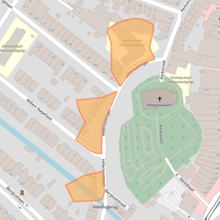 Kaart van postcodegebied 3054EX.