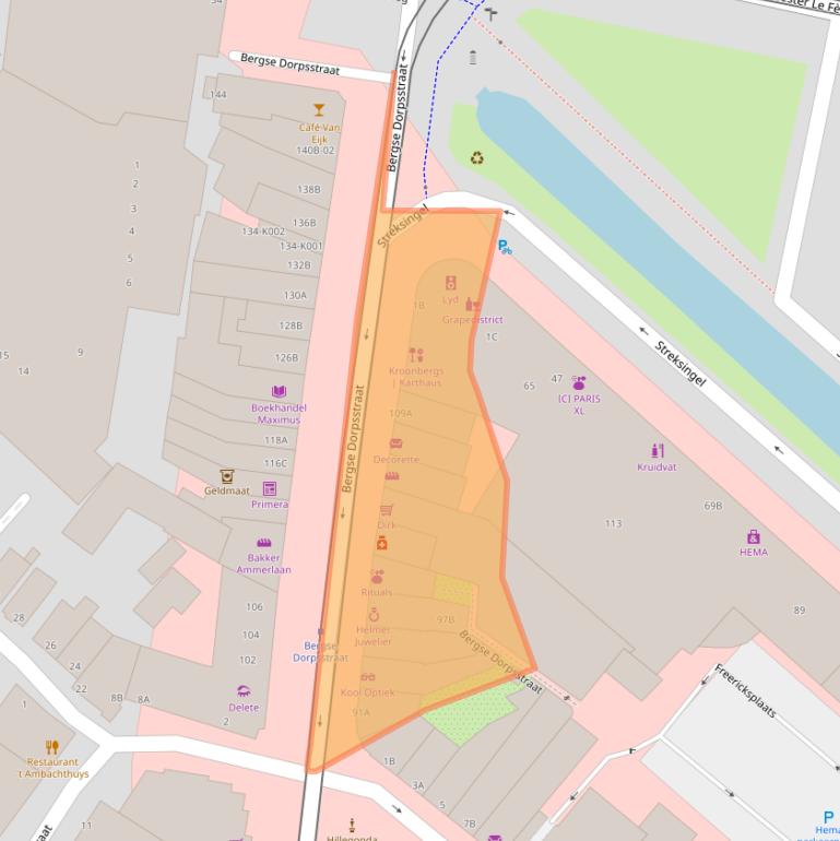 Kaart van postcodegebied 3054GC.