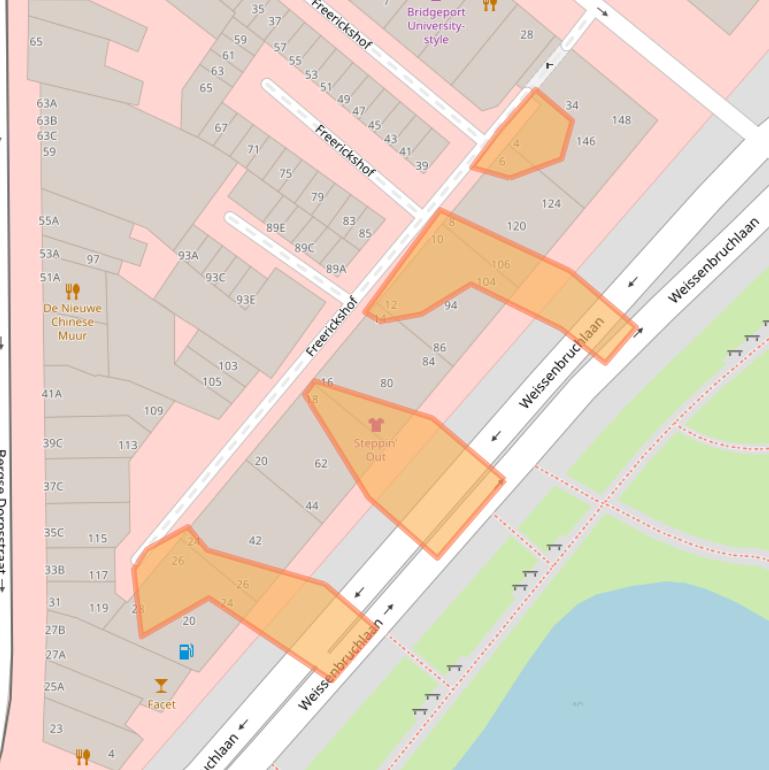 Kaart van postcodegebied 3054GR.