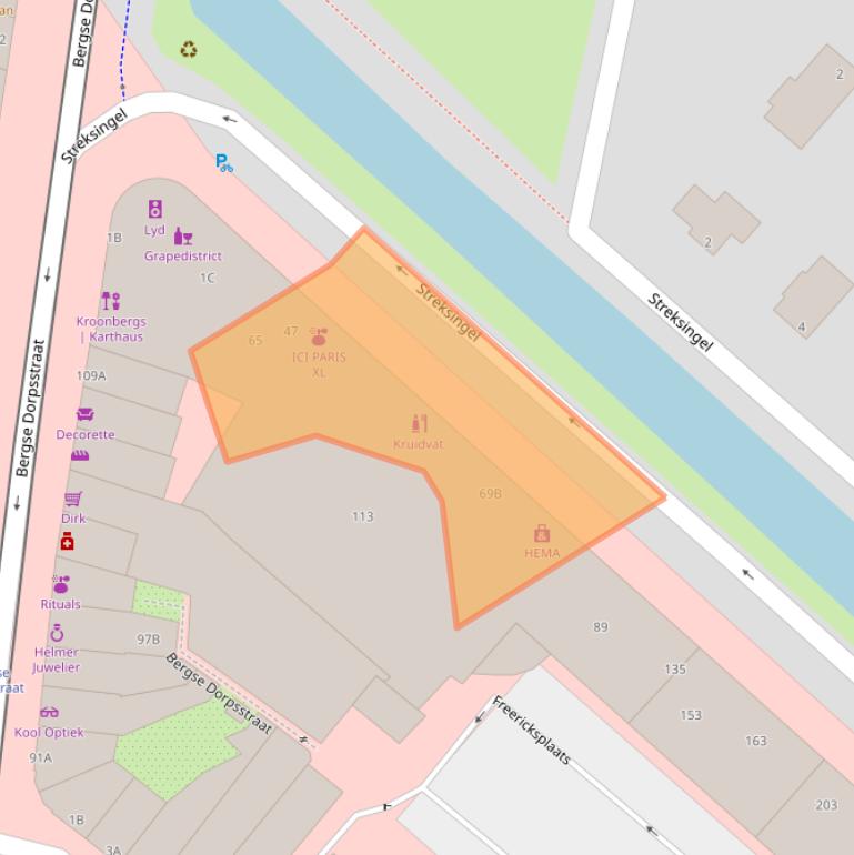 Kaart van postcodegebied 3054HB.